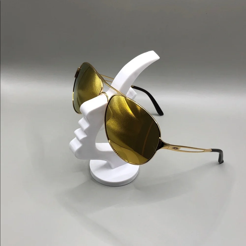 Oakley caveat sunglasses oo4054-18 gold yellow mirror lens aviator